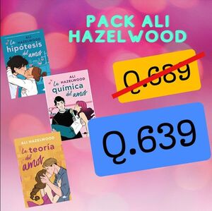 PACK ALI HAZELWOOD: (HIPOTESIS DEL AMOR,LA QUIMICA DEL AMOR,LA TEORIA DEL AMOR)