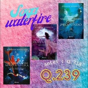 PACK WATERFIRE: (AZUL PROFUNDO,OLAS SALVAJES,MAREA NEGRA )