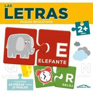 APRENDO EN CASA PUZZLE EDUCATIVO 2PZ LETRAS CPU015-1