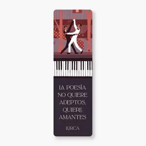 MARCAPAGINAS - LA POESIA NO QUIERE ADEPTOS QUIERE AMANTES