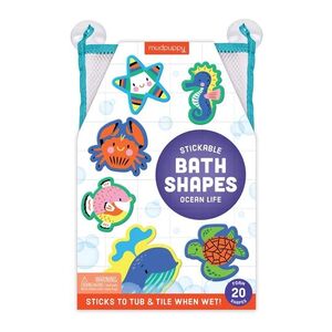 OCEAN LIFE STICKABLE FOAM BATH SHAPES