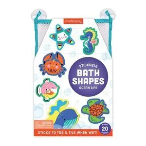 OCEAN LIFE STICKABLE FOAM BATH SHAPES