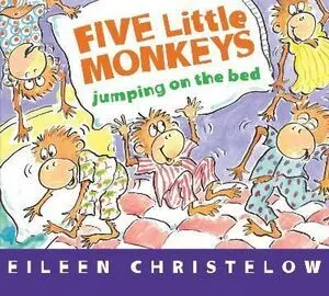 FIVE LITTLE MONKEYS JUMPING ON THE BED