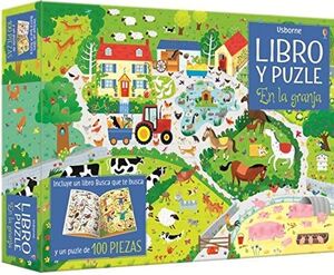 EN LA GRANJA, LIBRO Y PUZZLE 100 PIEZAS