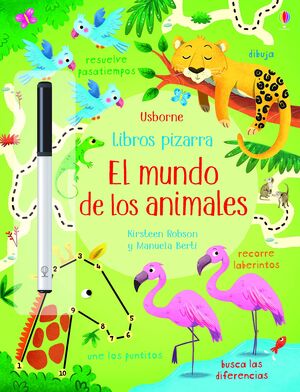 EL MUNDO DE LOS ANIMALES LIBRO PIZARRA