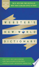 WEBSTER'S NEW WORLD DICTIONARY