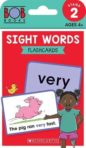 BOB BOOKS - SIGHT WORDS FLASHCARDS PHONICS, AGES 4 AND UP, KINDERGARTEN (STAGE 2: EMERGING READER)