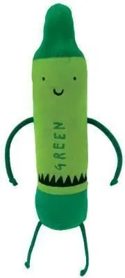 THE DAY THE CRAYONS QUIT GREEN 12 PLUSH ( DAY THE CRAYONS QUIT )