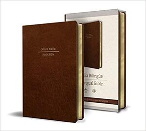 BIBLIA BILINGÜE REINA VALERA 1960/ESV TAMAÑO GRANDE LETRA GRANDE PIEL MARRÓN