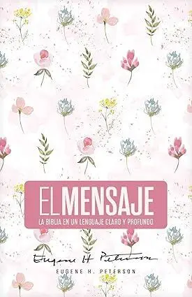BIBLIA EL MENSAJE (TAPA DURA, ROSA FLORAL)