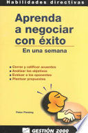 APRENDA A NEGOCIAR CON ÉXITO