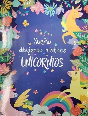 SUEÑA DIBUJANDO MISTICOS UNICORNIOS AZUL