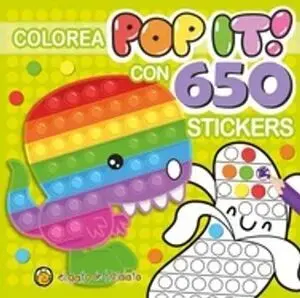 PINTO POP IT CON 650 STICKERS - DINOSAUR
