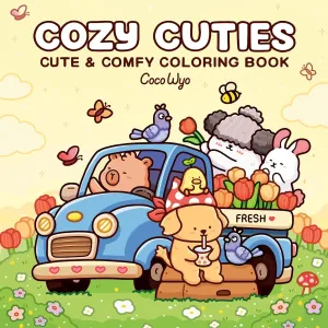 COZY CUTIES: COLORING BOOK FOR ADULTS AND KIDS