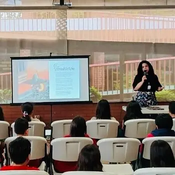 Actividad 2 de autores nacionales en Colegio Decroly Americano por mes patrio 18 septiembre 2025